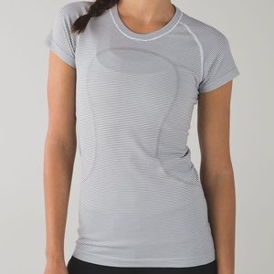 lululemon swiftly tech short sleeve stripe 6